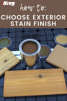 how to choose the right exterior stain finish for your home or office - step by step instructions