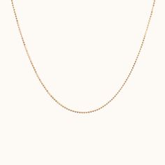 14K Solid Gold Diamond Cut Hammered Disco Ball Bead Chain Necklace by Doviana Yellow Gold Box Chain Necklace With Beads, Yellow Gold Necklace With Box Chain And Round Beads, Gold Disco Ball, Forward Helix Earrings, Bead Chain Necklace, Conch Earring, Flat Back Earrings, Tragus Earrings, Bead Chain