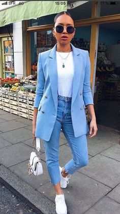 Outfit Chic, Summer Work Outfits, Mode Casual, Business Outfit, Casual Work Outfits, Blazer Outfits, Inspired Outfits, Work Outfits Women, Cool Street Fashion