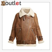 Women Light Brown Shearling Leather Jacket Brown Shearling Jacket, Shearling Leather Jacket, Shearling Jacket Women, Fur Collar Jacket, Sheepskin Jacket, Shearling Jacket, Workout Jacket, Leather Jackets Women, Fur Jacket