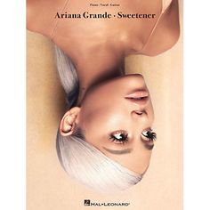 an advertisement for aria grande's sweetener