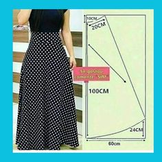 Long Skirt Pattern, Kaftan Pattern, Basic Dress Pattern, Womens Skirt Outfits, T Shirt Sewing Pattern, Sewing Clothes Women, Fashion Design Patterns, Fashion Sewing Tutorials, Fashion Top Outfits