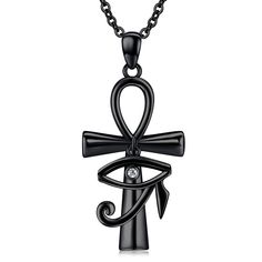 PRICES MAY VARY. Ankh Cross Eye of Horus Necklace: Horus is the symbol of the sun, which has the meaning of divine supremacy. Elements of this Horus necklace incorporate ancient Egyptian relics and it will bring good wishes.Send this blessing to your friends, or even yourself! Healthy material:Egyptian necklace is made of sterling silver, hypoallergenic, healthy and safe. Suitable for sensitive skin, long-term wear will not make your skin red or green. Eye of Horus Size: 17.5*30mm.Chain length: Ankh Jewelry, Horus Necklace, Ancient Necklace, Eye Of Horus Necklace, Gifts For Women Birthday, Egyptian Necklace, Ankh Necklace, Ankh Cross, Original Jewelry Design