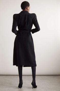 BALENCIAGA Belted cashmere-blend coat | NET-A-PORTER Balenciaga Coat, Cashmere Coat Women, Rounded Shoulders, Balenciaga Clothing, Balenciaga Women, Balenciaga Black, Single Breasted Coat, Balenciaga Belt, Tweed Coat