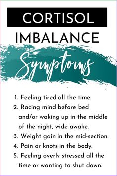 These cortisol imbalance symptoms may indicate that you have a stress-induced hormone imbalance. Once that happens, you'll not only feel a lack of energy and sleep issues, but you start to feel like you have no control over what's going on in your body. So what can you do? It's important to get to the root cause of your cortisol imbalance. Learn how Cortisol Imbalance, High Estrogen, Reducing Cortisol Levels, Balancing Hormones, Low Estrogen Symptoms, High Cortisol, Too Much Estrogen, Low Estrogen, Estrogen Dominance