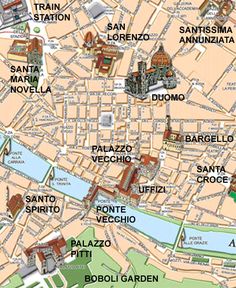 a map of the city of bologna with all its streets and major cities on it