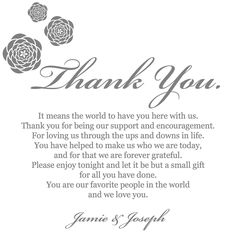 a thank card with roses on it and the words'thank you'written in black ink