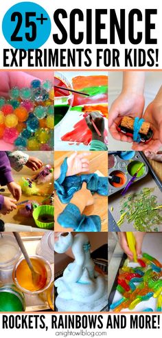 there are many different pictures that show children making crafts