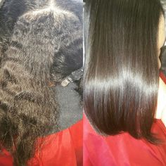 Relaxer Styles, Curl Relaxer, Hair Relaxing, Chemical Relaxer, Hair Relaxer, Healthy Relaxed Hair, Home Hair Salons, Straightening Natural Hair, Before And After Hair