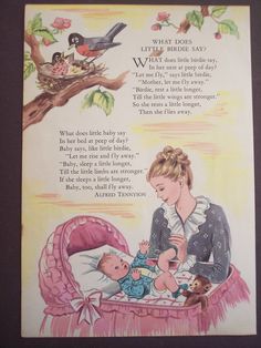 an old children's book about what does it mean to be with a baby