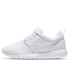 (GS) Nike Roshe One 'White' 599729-102 (SNKR/Low Top/Shock-absorbing) Casual White Moisture-wicking Running Shoes, White Moisture-wicking Sneakers For Training, Nike White Moisture-wicking Sneakers, Classic White Running Shoes For Light Sports, White Classic Running Shoes For Casual Use, Summit White Casual Running Shoes For Light Sports, Casual White Sneakers For Training, Casual White Running Shoes For Training, Classic White Training Sneakers