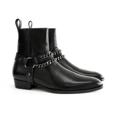 Outfits Rock, Street Style Boots, Street Style Black, Men Leather Boots, Ankle Leather Boots, Ankle Boots For Men, Leather Boots Black, Jodhpur Boots, Western Boots For Men