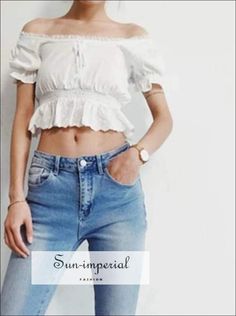 white cropped summer top women blouses off shoulder top chiffon ruffle lace blouse Imperial Fashion, Tops And Blouses, Black Lace Blouse, White Lace Blouse, White Off Shoulder, Womens Tops Summer, Off Shoulder Top, Chiffon Ruffle, Women Blouses