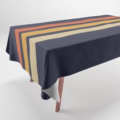 an image of a table cloth with stripes on it