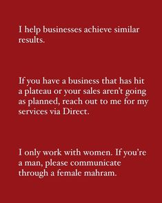 a red background with the words i help business achieve similar results if you have a business that has hit a plat