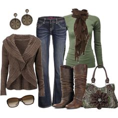 "Camo Floral Purse" by smores1165 on Polyvore Brown Outfit Women, Audra Style, Womens Winter Fashion, Fire Fashion, Womens Winter Fashion Outfits, Florida Girl