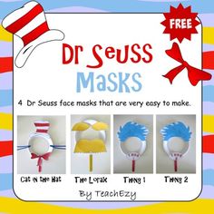 the dr seuss masks are very easy to make