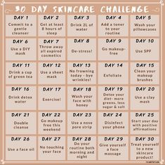 Skin care challenge to do Project Pan Challenge, Makeup Challenge Ideas, Skin Care Challenge, Skincare Challenge, Beauty Challenge, Project Pan, Skincare Aesthetics, Manifestation Prayer, Makeup Challenge