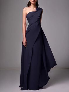 Sheath Evening Gown Formal Wedding Guest Dress Elegant Black Tie Dress Formal Floor Length Sleeveless One Shoulder Stretch Chiffon with Pleats Ruched 2024 2024 - $133.99 Fitted Pre-draped Sleeveless Gown, Sleeveless Chiffon Dress With Sweep Train, Fitted Sleeveless Chiffon Dress For Gala, Sleeveless Chiffon Dress With Sweep Train For Party, Gala Sleeveless Chiffon Evening Dress, Chiffon Sleeveless Evening Dress For Gala, Pre-draped Sleeveless Bridesmaid Evening Dress, Sleeveless Chiffon Gala Evening Dress, Elegant Sleeveless Chiffon Dress With Sweep Train