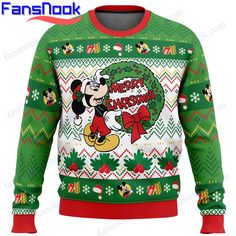 Ugly Disney Christmas Sweaters Merry Christmas Mickey Mouse – Perfect for Festive Fun Are you ready to make a bold fashion statement this holiday season? Look no further than the Ugly Disney Christmas Sweaters Merry Christmas Mickey Mouse from Fansnook. This unique and eye-catching sweater is the perfect choice for any Disney lover who wants to [...] Disney Ugly Christmas Sweater, Christmas Mickey Mouse, Pokemon Movies, Christmas Mickey, Anime Christmas, Fan Anime, Majoras Mask, Christmas Graphics, Cozy Knit Sweater