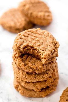 several cookies stacked on top of each other