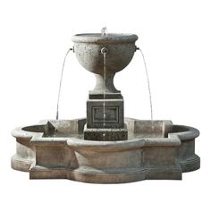 a fountain with water coming out of it