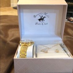 Bonus Earrings & Necklace Classic Gold Jewelry As Fashion Accessory, Beverly Hills Polo Club, Polo Club, Beverly Hills, Earring Necklace, Women Jewelry, Women Shopping, Gold, Color