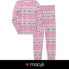 in stock Shoes Guide, Girls Sleepwear, Cuddl Duds, Pajama Top, Kids Pajamas, Long Sleeve Pyjamas, Fair Isle, Snug Fit, Pajama Set