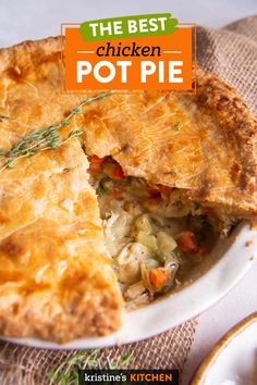 the best chicken pot pie recipe is shown