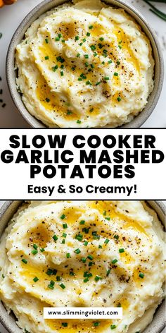 Looking for creamy mashed potatoes without the last-minute hassle? These garlic mashed potatoes are buttery, smooth, and made easy in the slow cooker. Save this pin to keep Thanksgiving prep simple! Crock Pot Mashed Potatoes, Crockpot Side Dishes, Crockpot Mashed Potatoes, Cream Cheese Potatoes, Easy Mashed Potatoes, Mashed Potatoes Recipe, Making Mashed Potatoes, Mashed Potato Recipes, Garlic Mashed Potatoes