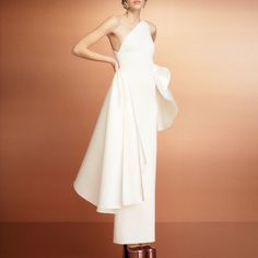 Shop the I The Label Exclusive RELVO One-Shoulder Ruffled Evening Dress Gown in White Features Material: Polyester, One-Shoulder, Evening Dress Gown. Just $145 | Enjoy $10 off your 1st order. Dress Gown, Evening Dress, The Label, Gowns Dresses, Evening Dresses, One Shoulder, Size Chart, White, Clothes