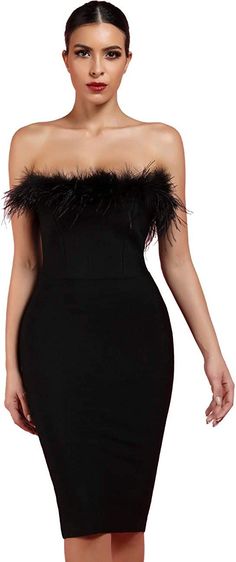 Dollar Dress, Club Party Dress, Birthday Dress Women, Long Sleeve Bandage Dress, Feather Fashion, Party Dress Black, Party Dresses Online, Club Party Dresses, Dress Birthday