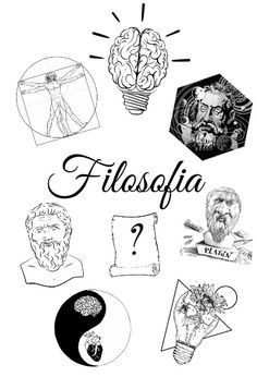 a poster with the words filosopia and pictures