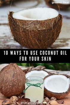 The benefits of using coconut oil on skin are popping up everywhere. The wonder oil isn’t only praised by health buffs but by beauty enthusiasts as well. #oil #oilforskin #skin #skincare #natural #naturalcare #beauty #beautytips #skincaretips #coconutoil #coconut Skin Infographic, Health Coconut Oil, Organic Makeup Brands, Coconut Oil Face Mask, Diy Coconut Oil, Coconut Oil For Acne, Coconut Oil Skin Care, Coconut Oil For Face, Coconut Oil Uses