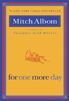 a book cover with the title for one more day