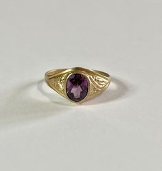 Purple Sapphire Ring 14k Rose Gold Purple .76 Ct Gemstone - Etsy Vintage Sapphire Ring With Diamond Cut, Oval Shape, Vintage Oval Sapphire Ring With Diamond Cut, Heirloom Style Oval Cabochon Sapphire Ring, Vintage Oval Cabochon Sapphire Ring For Formal Occasions, Vintage Ruby Ring In 14k Gold With Oval Cabochon, Antique Oval Sapphire Ring For Formal Occasions, Formal Purple Oval Ruby Ring, Classic Oval Cabochon Amethyst Jewelry, Classic 14k Gold Sapphire Oval Cabochon Ring