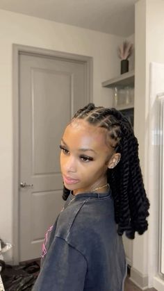 @ad0reamiya Homecoming Loc Styles, Locks Invisible, Long Locs Hairstyles For Women, Long Box Braids Styles, Invisible Locks, Invisible Locs, Short Box Braids Hairstyles, Loc Hairstyles, Beautiful Dreadlocks