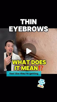 Dr Charles, MD | Health & Beauty Expert✨ on Instagram: "Thin brows⁉️ @drcharlesmd explains what subtle skin signs mean about your overall health :) 

For thicker brows, I ❤️ minoxidil solution applied twice daily. It does work but slowly over 6 ish months :) 

More health and beauty tips on the way:) 

Clinic waitlist -> @momaderm 
.
.
.
#eyebrows #eyebrow #skincare #doctor #hormones #healthy #hormonebalance #lashextensions #skin #dermatology #cold #weightloss #weightgain #diet" Minoxidil Eyebrows, Thicker Brows, Thick Brows, Sign Meaning, Overall Health, Hormone Balancing