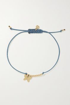 Sydney Evan's bracelet is strung with a polished butterfly pendant - a symbol of change and hope, it'll make such a thoughtful gift for anyone going through a transformative time in their life. It's threaded onto a cornflower-blue cord and sits neatly between 14-karat gold beads. Stack yours with other styles from the brand. Symbol Of Change, Diy Bracelets With String, Latest Bracelets, Bracelets Handmade Diy, Cord Jewelry, Beads Bracelet Design, Butterfly Bracelet, Sydney Evan, Jewelry Fashion Trends