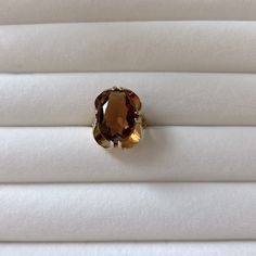 Vintage Ring Color, Fashion Ring, Womens Jewelry Rings, Citrine, Fashion Rings, Gold Plate, Plating, Women Jewelry, Ring