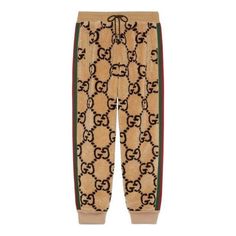 Gucci GG Jacquard Jogging Pant 'Beige Ebony' 715233-XJETP-2066 Jogging Pants, Fashion Performance, Stylish Sneakers, Perfect Pair, Jogging, Your Perfect, Gucci, Sneakers, Pants