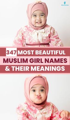 two baby girls with headscarves and hijabs, one is wearing a pink dress