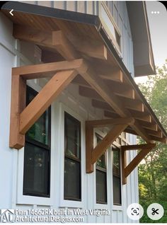 an image of a wooden roof on a house