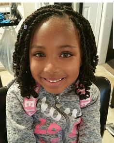 I Love making my Little Princess Clients fly too. :) AKIYIA.WEBS.COM #kidsnaturalhair #kidskinkytwist #DallasGaStylist #sayyestoedges #vipclient #littledivas Toya Carter, Cuban Twist, Cuban Twist Hair, Twist Hairstyle, Kids Style Hair, Braids Styles