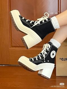 Boty Converse, Sepatu Platform, Dr Shoes, Preppy Shoes