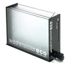 an electronic device with the words washmastereco printed on it's side