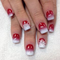 Red And White Nails, Fancy Nails Designs, Nails Red, Short Acrylic Nails Designs, Nail Designs Glitter, Dip Powder Nails, Dipped Nails