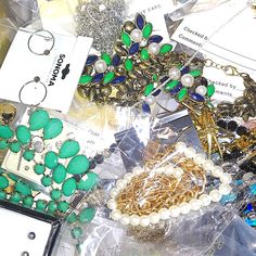 5 Lbs Jewelry - Some Good Some Broken Necklaces, Bracelets, Earrings All Metal Gold And Silver Overlay Some Good, Some Broken, Some Missing A Stone Or A Clasp, Always A Surprise! There Will Be Department Store Shelf Pulls Mixed With Returns. Some Good, Some Bad Fashion Jewelry Pieces But Always A Treasure Hunt! With A Little Work This Is A Profit Treasure Trove For Jewelry Makers!! ...... Each Lot Will Weigh 5 Lbs There Are Also Brand Names Mixed In Only All Metal Gold And Silver Overlay Crafts, Repair, Etc. Wholesale Reseller Lot. Assorted Jewelry Making Supplies, Wholesale Jewelry Supplies Perles & Co, Gold Elephant, Gold Dragon, Coca Cola Vintage, Red Agate, Sterling Silver Mens, Cross Pendant Necklace, Jewelry Maker