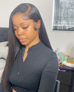 Deep Side Part Blowout, Lace Front Wigs Side Parts Straight, Side Part Long Hair Straight, Sew In Hairstyles No Leave Out Straight Side Part, Side Parting Wig, Left Side Part Wig, Side Part Bone Straight Wig, Straight Buss Down Side Part, Side Part Hairstyles Straight