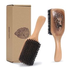 PRICES MAY VARY. Frendily to Fine Hair and Sensative Scalp: The hair brush was made of pure boar bristle can gently go through your hair while gives a stimulate to your scalp and bring your natural oil from root to hair ends Advantage of Dense Bristles: The dense bristles are capable to make hair pluff and inorder as it can catch every soft and fine hair to give a decent look to your hair A Great Help for Afro Hair : Those with short hair especialy men can use this brush to remove the dust and i Bristle Hair Brush, Boar Bristle Hair Brush, Beard Brush, Sensitive Scalp, Styling Brush, Natural Oil, Frizz Free, Afro Hair, How To Make Hair